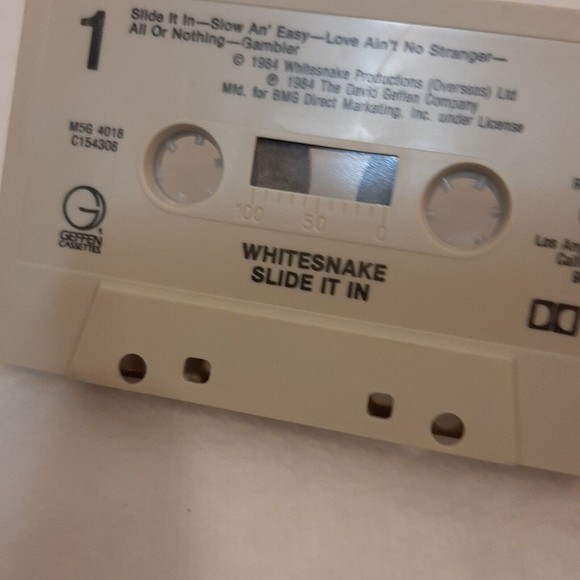 Whitesnake Slide It In Cassette Tape 1984 Metal Heavy Metal RCA Records READ - Picture 5 of 12